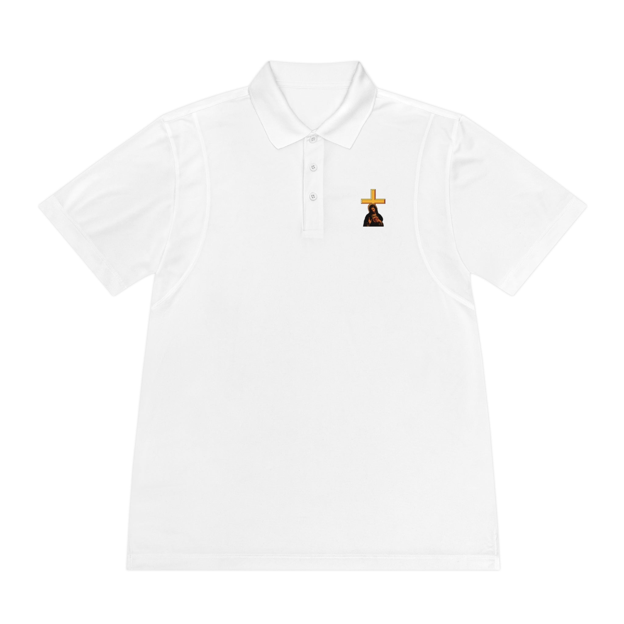 Faith-Inspired Men's Sport Polo Shirt - Christian Tee, Scripture Gift, Church Event Wear, Casual Style, Inspirational Shirt