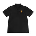Faith-Inspired Men's Sport Polo Shirt - Christian Tee, Scripture Gift, Church Event Wear, Casual Style, Inspirational Shirt