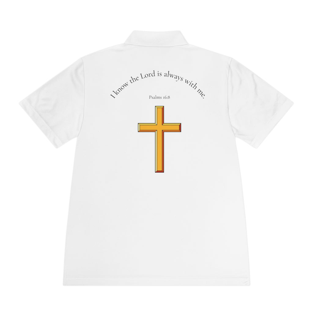 Faith-Inspired Men's Sport Polo Shirt - Christian Tee, Scripture Gift, Church Event Wear, Casual Style, Inspirational Shirt