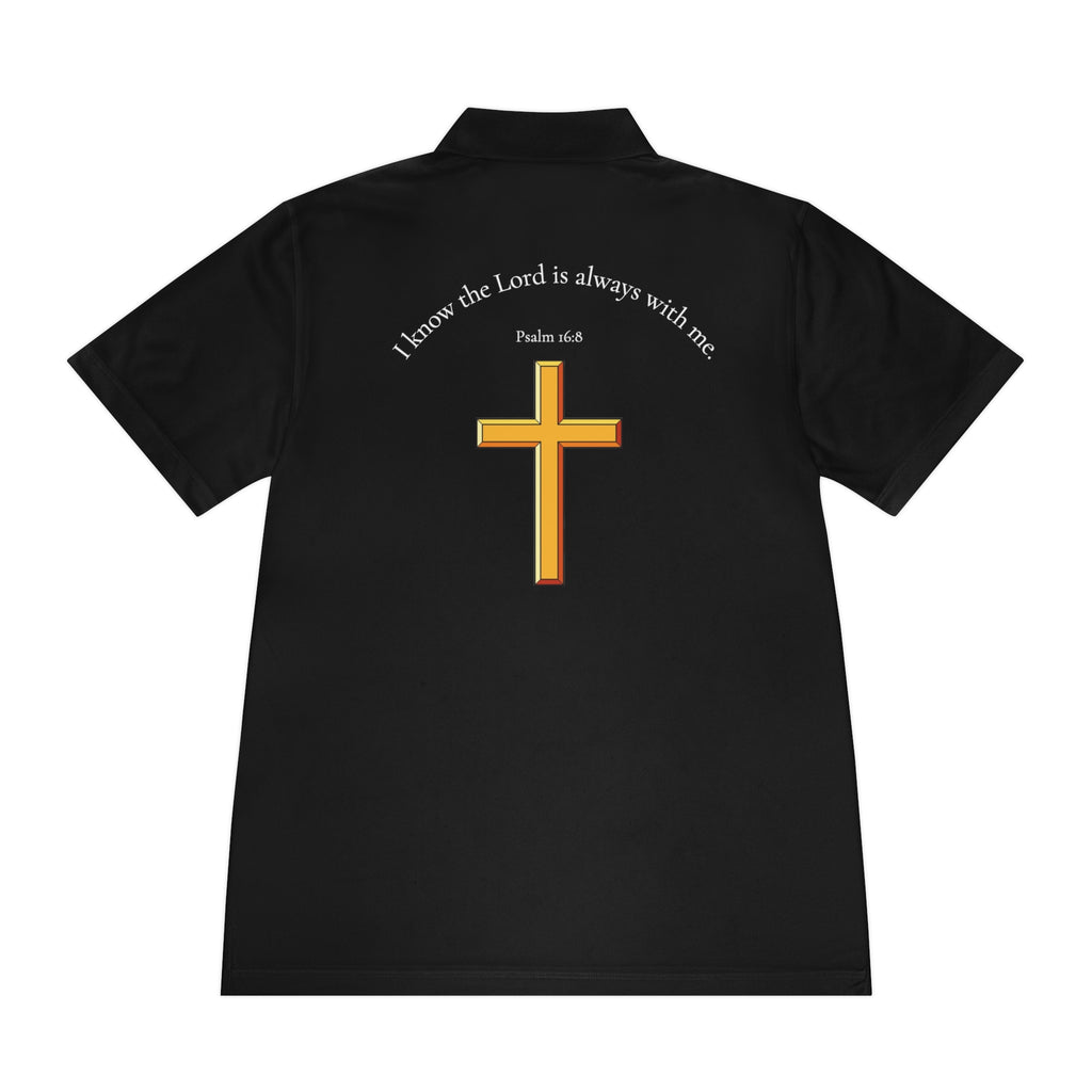 Faith-Inspired Men's Sport Polo Shirt - Christian Tee, Scripture Gift, Church Event Wear, Casual Style, Inspirational Shirt